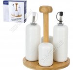 Белье /Бамбук Н-р для специй 4пр (соль+перец+2бутылочки 250мл)