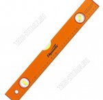 Уровень желтый 400мм 3 глазка с линейкой алюм. (60) 