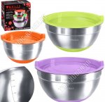 Миска (нержавеющая сталь) набор 3шт (1,4/2,4/4,0л d16/20/24см) (6) 