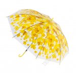 Зонт-трость полуавтомат,прозр d90см