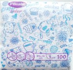 Салфетки 24х24см, 100лист 