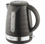 Чайник пластик 1,7л 2200Вт диск, автоотключение, вращение на 360°, шкала, фильтр, индикатор, цвет черный (8) 
