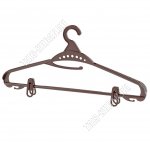 Вешалка (пластик) L48см, пластиков.клипсы (20) 