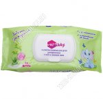 Влажные салфетки детские 50шт,с крышкой 