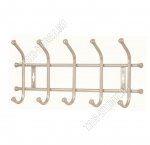 Вешалка 5 двойных усиленных крючков L47х21,5см, бежевый (20)