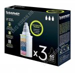 Картридж ЖЕСТКОСТЬ/ЖЕЛЕЗО-3шт. раб.ресурс до 350л, д/смягчен.и очистки воды, уд.тяж.метал. и железо, продукты хлорирования, снижен.образован.накипи (12)