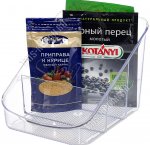 Органайзер д/специй 3-секц, прозр (17х15 h13см) (16)