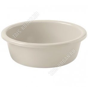 Таз 28л серо-беж (кашемир) (d56 h19см) (1) 