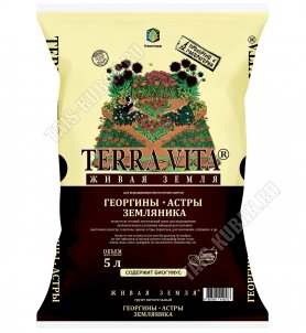 Грунт TERRA VITA Георгин-Астра-Земляника 5л (5) 