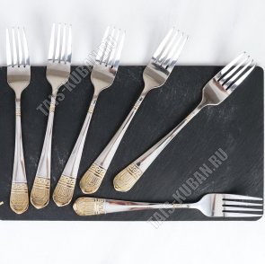 РУБЕНС  Вилка столовая 6шт, золото (100) 