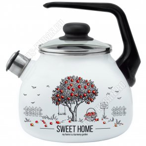 Яблоня/Apple Tree Чайник белый 3,0л со свистком (4) 