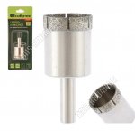 Сверло по стеклу и керамической плитке 28мм, цилиндрический хвостовик,блистер (16) 