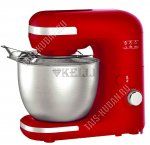 Миксер-ТЕСТОМЕС планетарн.вращен. 1200Вт нерж.чаша 5,0л.съёмн, 7реж,красн (2)