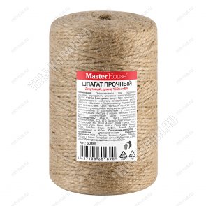 Веревка/шпагат джутовый (150м) d2мм, 1000текс, бобина (30) 