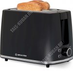Тостер 930Вт 2 тоста,7реж,черн/сер (4)
