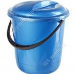 .Ведро с крышк 12л индиго (d29 h31см) (18)