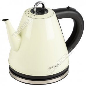 Чайник нержавеющая сталь 1,2л 950т диск, автоотключение, защита без воды, поворот на 360`, цвет бежевый (12) 