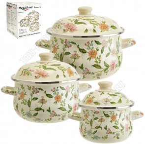 Прованс Набор кастрюль 3шт (1,5/2,8/3,6л d16/20/22см) (2) 