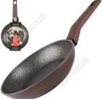 Carina Сковорода d20 h4см,корич/черн.с золотистым (6)