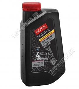 Масло моторное REZOIL SCOOTER 4Т-0.95л, п/синтет д/бензин. и диз. двиг.авто, генерат, садовой техники (12) 