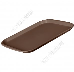 Поднос прям.(47х35,5 h2,5см) тем.коричнев (20) 