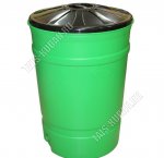 Бочка 200л, круг.(d64 h95см) зеленый (3)