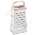 Терка 4-х гран,h20см,нерж.сталь,пласт ручк,цв в ассорт (4) 