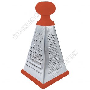 Терка 4-х сторонняя 10х10 h20см,красный (12) 