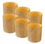 Набор бумажных форм для куличей 6шт 