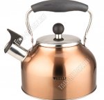Чайник нержавеющая сталь 2,0л со свистком,медный (12)