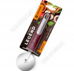 Legend Нож для пиццы (нержавейка+пластик) L21 d6,5см,бордо (12) 