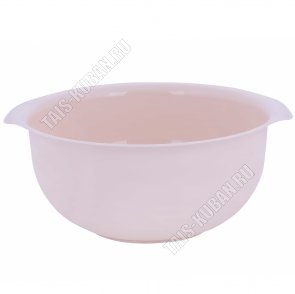 Миска кругл 3л бежев с ручк 