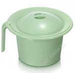 Горшок детский, с крышк (d21 h13см) ментол,ручк 