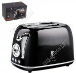 Ретро чёерн Тостер 815Вт 6 степеней прожарки (6) 