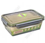 Контейнер дымка 1,1л гермет.крыш. 4 защ,прям.(19х13 h6,5см) (20) 