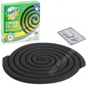 ТАЙГА Спирали угольные XXL 12шт, с подставкой (12) 