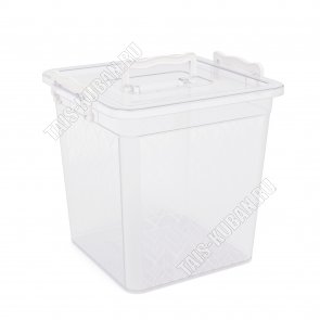 Контейнер квадр. 12л крыш.(25х25 h20см) (8) 