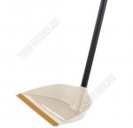 Совок мягк.кромка .24х18см,вертикал.руч L74см ,сливочн.бук, Пластик Репабл (20) 