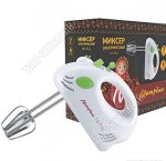 Миксер 150Вт. 7скор,1нас.-венчики,цв.бело-зелен (24) 