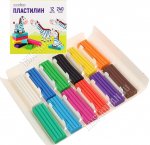 Пластилин 12 цветов, 240гр (16)