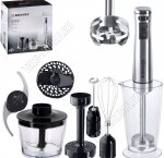 Блендерный н-р 1200Вт регул.ск,турбо реж,измельчитель 0,5л,стакан 0,7л,серебро (6) 