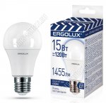 Ergolux ПРОМО-ЛОН E27 15Вт,дневной свет 6500К,светов.поток 1455Лм (аналог 120Вт обыч.лампы) h109 d60мм (10) 
