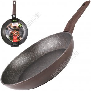Carina Сковорода d24 h4,5см,корич/черн.с золотистым (6) 