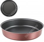 Форма д/выпечки,круг d22 h5см,бордо/черн,толщ.ст.и дна 1,2мм 