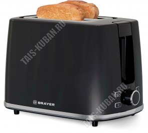 Тостер 930Вт 2 тоста,7реж,черн/сер (4) 