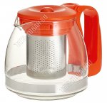 Чайник заварочный (стекло+пластик) 0,7л (12) 