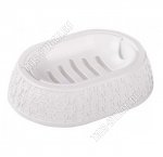 Мыльница овал,с поддон L14х10 h3,5см 