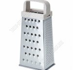 Терка 4-х гранная h20см, нержавеющая сталь,пластиковая бежевая ручка (24) 