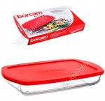 Форма с пласт.крышкой прямоуг 2,0л 34х19 h5см п/уп 