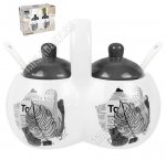 Today/Газета и листья Соусница 2х секционная по 270мл, п/у (12)